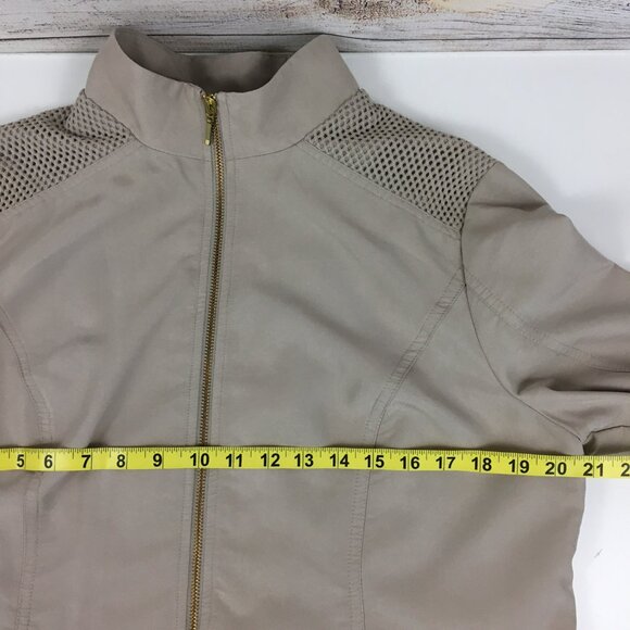 Chico's Zenergy Lightweight Jacket Long Sleeves Beige Tan - Picture 12 of 16